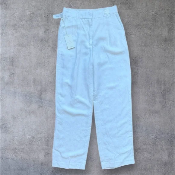 NWT Aritzia Wilfred Effortless Linen Pant - Picture 5 of 8